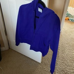 Cozy Fleece Boyfriend Boxy Zip-Up Hoodie